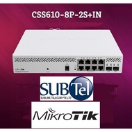 CSS610-8P-2S+IN MikroTik PoE 8-port Gigabit POE Switch With Up To 140W Budget 802.3af 802.3at