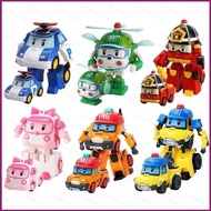 YT4 Deformed Police Car Poli Toy Car Kids Baby Enlightenment Toys Amber Roy Helly Mark Bucky Deforma