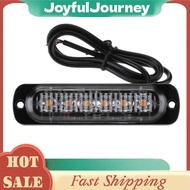 12-24V 6 LED Slim Flash Light Bar Car Vehicle Emergency Warning Strobe Lamp