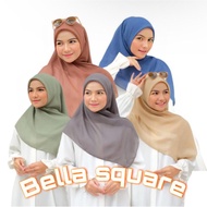Bella square/ Bella Square Premium Hijab polycotton/ Bella square hijab pollycotton square hijab Bel