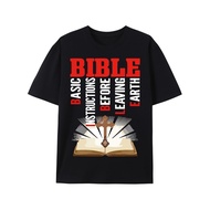 Men's Unisex's Bible Verse TShirt Round Neck Short Sleeve with Bible Design Cross Book of Revelation