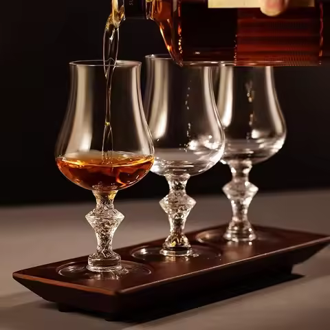 Macallan King Luxury Crystal Whiskey Snifer Professional Whisky Tasting Cup Wine Copita Nosing Glass