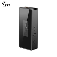 เครื่องขยายเสียงหูฟังมุกสีดำ TRN รองรับ PCM 384KHz/32bit และ DSD64/DSD128/DSD256ตัวถอดรหัสระบบเสียงด