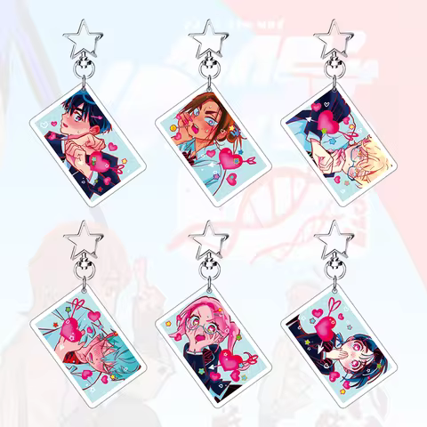 Anime ALIEN STAGE Keychains Pendant Car Key Chain Acrylic Stand MIZI SUA TILL IVAN HYUNA LUKA Fans G