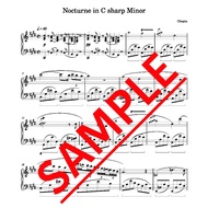 Nocturne in C Sharp Minor (Chopin) Piano Music Sheet | Sheet Music [PDF]