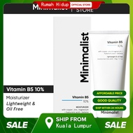 Minimalist 10% Vitamin B5 ( Panthenol ) Oil Free Lightweight Face Moisturizer with Zinc For Oily & A