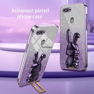Casing For Oppo A5S Case Oppo A9 2020 Case Oppo A7 Case Oppo A12 Case Oppo A11K A1K Case Oppo A3S Case Oppo R15 Pro Case Oppo F5 Plus F5 Youth Case Oppo F7 A12E Case Cartoon Bunny Stand Lazy Bracket Cute Rabbit Holder Phone Cover Cassing Cases Case VX