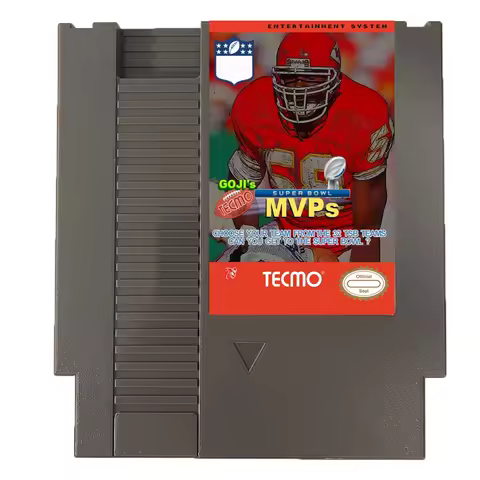 Goji's Tecmo Super Bowl MVPS - 8 BIT NES Game Cartridge For NES Game Cosnole