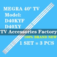 MEGRA D40XY D40KYF TV LED BACKLIGHT BAR READY STOCK 40XY 40KYF D40X D40KY