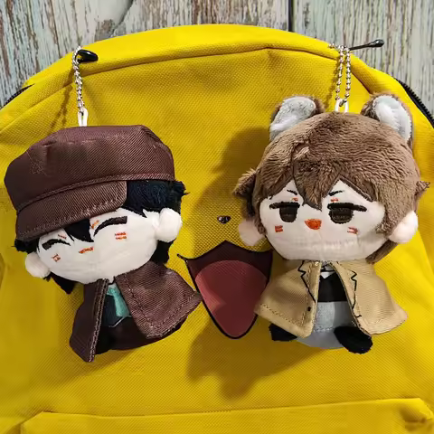 Anime BSD plush dolls Dazai Osamu Nakahara Chuuya Ranpo Edogawa Nakajima Atsushi Akutagawa Ryunosuke