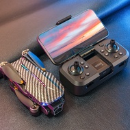 D9 UAV 2.4g Wifi Fpv 480p Triple Lens Gesture Video Drone for Beginner One Click Stop MV Filter Fold