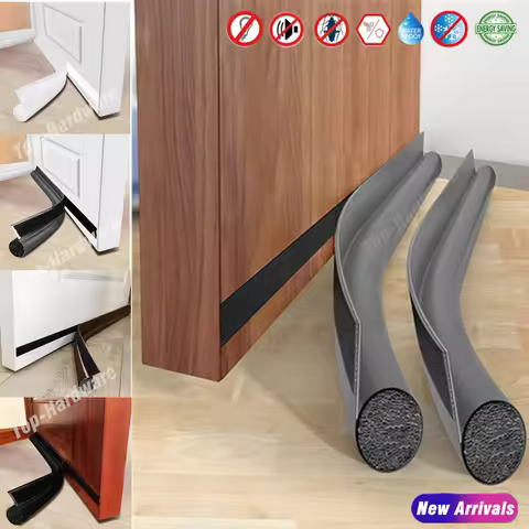 Door Draft Blocker Weather Stripping Self Adhesive Adjustable Doors Bottom Seal Dust and Noise Insul