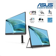 ASUS ZenScreen 24” 1080P Portable USB Monitor (MB249C) - FHD, IPS, Type-C, Speaker, Multi-stand Design, Kickstand, C-clamp Arm, Partition Hook, Carrying Handle, Work From Home Monitor, 3-Year Warranty
