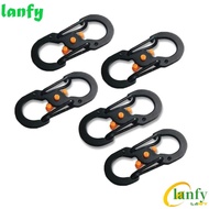 LANFY Anti-theft Lock Stainless Steel High Quality Backpack Buckle Anti-Theft Keyring Hook Camping S Type Carabiner