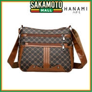 HIKARI HANAMI Leather Sling Bag Latest Beautiful ElegantHIKARI Latest BrownWanita TA1218B7