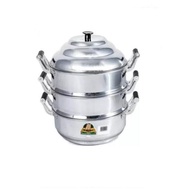 Pengukus Steamer kucing aluminium steam pot Pot Periuk Kukus