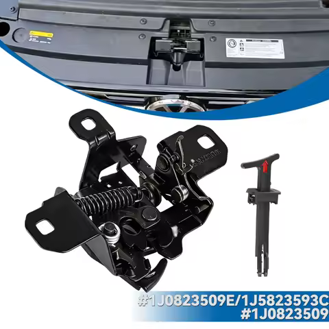 Car Front Engine Cover Hood Latch Lock Block Release Pull Rod Handle 1J5823593C 1J0823509E For VW JE
