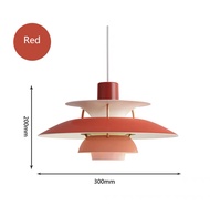 Nordic restaurant tricolor chandelier Japanese cream style restaurant light simple ph5 flying saucer