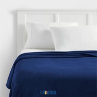 Informa 150X200 cm Solid Microfiber Blanket - Navy Blanket Body Warming Cloth Bed Accessories Bedroo