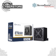 SilverStone Technology SST-ET650-B V1.4 80 Plus Bronze Certified 650W ATX Power Supply - 650W 80 Plus Bronze , All Black FLAT cable design