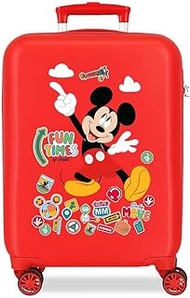 Joumma Disney Mickey Fun Times Cabin Suitcase, Red, 33 x 50 x 20 cm, Rigid, 2.35 kg, 2.35 kg, 28.4 L