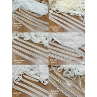 Lace trim for clothing decoration 1.7cm to 2.2cm / 10m