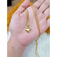 10k Gold Hearts Necklace