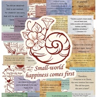 100PCS Vintage-Inspired Motivational Quotes with Floral and Spiral Design, Perfect for Small-World H