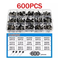 [Can Issue Unified Invoices] 600PCS TO-92 Transistor Diode 15 Types Each Type 40 Pieces 2n222-S9018 