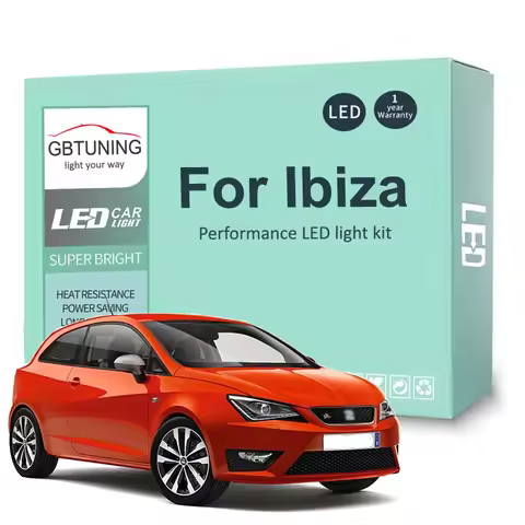 LED Interior Light Bulb Kit For Seat Ibiza 6L 6L1 6J 6P 6J5 6P1 6J1 6P5 6J8 6P8 2002-2013 2014 2015 