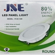 JSE led panel light 4 Inch 12w R120-12W Day Light 6500k White Color(Sirim)