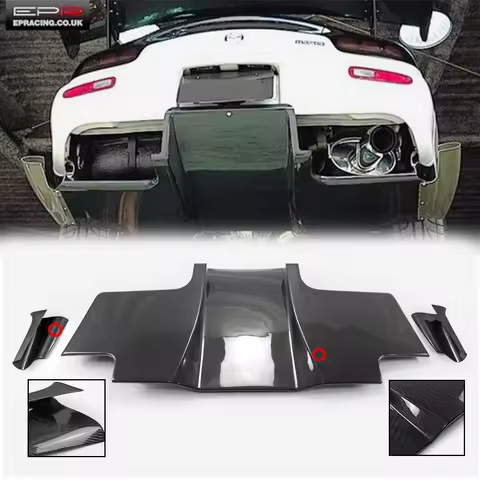 For Mazda RX7 FD3S RE Style Rear Diffuser (3pcs) Aerodynamic Racing Kit, Auto Exterior Modification 
