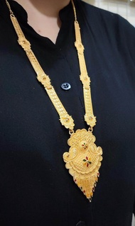 Kalung DUbai set Anting Warna Emas Bahan emas 916