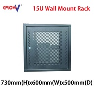 Hotdeal GrowV 15U Perforated 730x600x500mm Wall Mount Server rack - Heavy Duty 15U Server Rack - 15U Rak Server