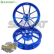ล้อแม็ก CLICK125/150 และ PCX125/150 ล้อแม็กแต่ง CNC แบรนด์ KRYON 7 สี ขนาด 1.85*14/2.15*14 งานสวย แข