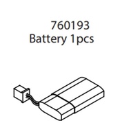 760193 Turbo Racing 1:76 C75 RC Car Spare Parts Battery 1Pcs Packed