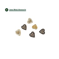 Java Alloy Button Heart Shaped Button 12mm MGS-003