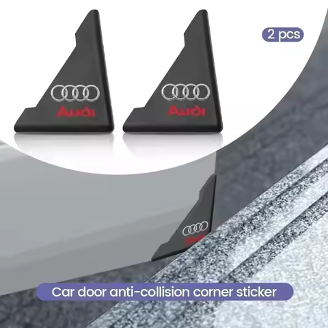 2pcs Car Door Corner Cover Anti-Scratch Protection Sticker For Audi RS6 A1 A2 A3 A4 A5 A6 A7 A8 Q1 Q