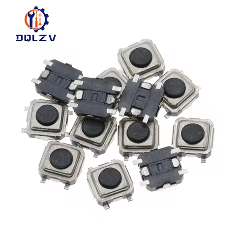 50/100PCS 3X3X1.5MM Momentary Tactile Button Push Button 12V Reset Button Switch 4Pin SMD