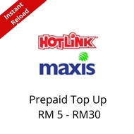 Hotlink Maxis Prepaid Top Up Fast Reload