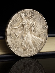 1900 American Statue Of Liberty Vintage Copper Silver Dollar 1 Oz Foreign Silver Coin Antique Coin C