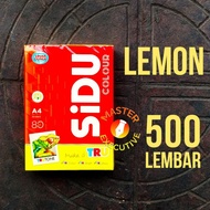 [Rim] Sinar Dunia SiDu Color A4 Paper 80 gsm Lemon Yellow IT 210