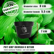 Pot HITAM POLOS ukuran 8 Pot Plastik Hitam Pot Tanaman Pot Bunga