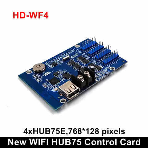 HD-WF4 Full Color LED Module HUB75 RGB Motherboard Graphics Card Display Screen USB Port WiFi System