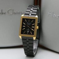 JAM TANGAN WANITA ALEXANDER CRISTIE AC1020 ORIGINAL BLACK GOLD