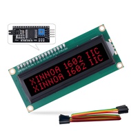 1602 LCD Display Module with IIC I2C Serial Interface Adapter LCM Black Backlight Screen Red Font AI