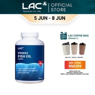 LAC Primax Fish Oil 1468mg (120 Softgels) [Exp Mar 2027] 01404590