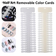 [Prs] 36pcs Natural/Clear Color Card Removable Nail Art Display False Nail Tips Ra Teardrop Design M