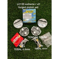 LC135 FORGED PISTON EXTREME R V2 63/65/66MM SWIPOH 100% ORIGINAL