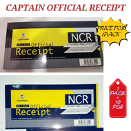 【1PACK=10PCS ! ! !】CAPTAIN OFFICIAL RECEIPT 50SHEET X 2PLY NCR **1PACK=10PCS** (PRICE FOR PACK)